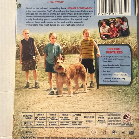 Because of Winn-Dixie (DVD, 2005) PG movie - Picture 7 of 7